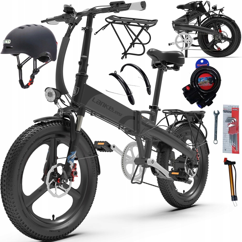 Electric vehicle LANKELEISI G660 male/female 750W 48V12.8AH 110HP + helmet