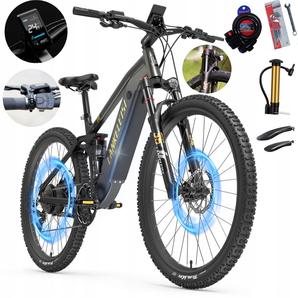 Electric vehicle LANKELEISI RX600PRO 1000W 48V 20Ah SAMSUNG 44KM/H+helmet Manufacturer code LANKELEISI RX600 PRO 1000W 20Ah 44KM/H +kask