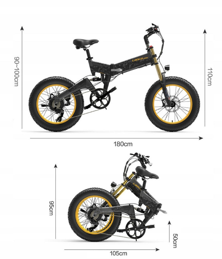 Electric vehicle LANKELEISI X3000PLUS 1000W 45KM/H 120KM grey Manufacturer code LANKELEISI X3000PLUS - VeloVolt