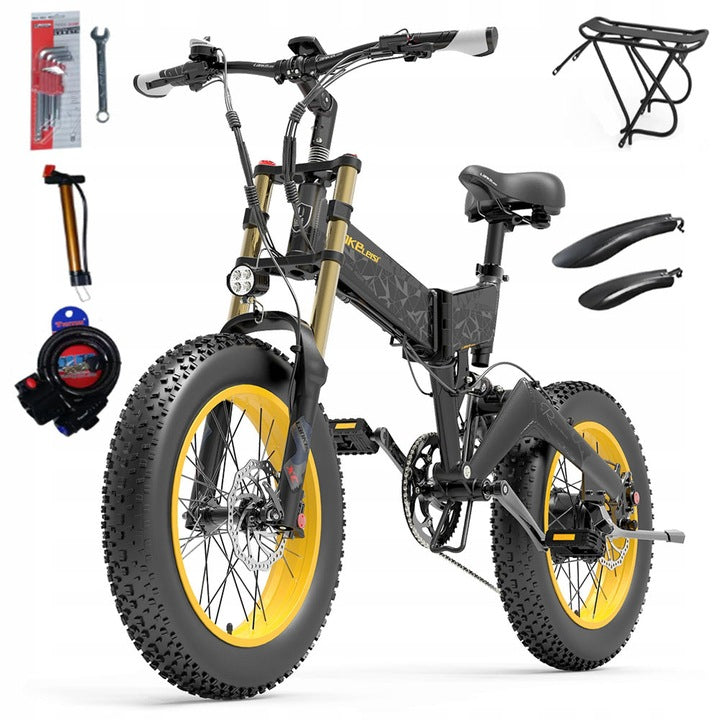 Electric vehicle LANKELEISI X3000PLUS 1000W 45KM/H 120KM grey Packaging status original