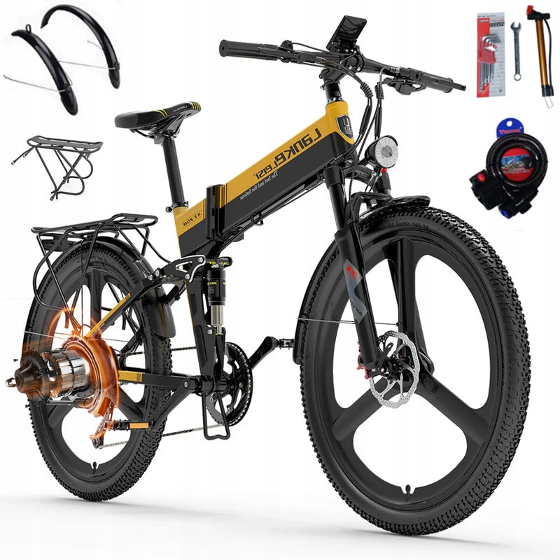 Electric vehicle LANKELEISI XT750 Sports 500W 12,8AH 35KM/H 110KM 26" PL
