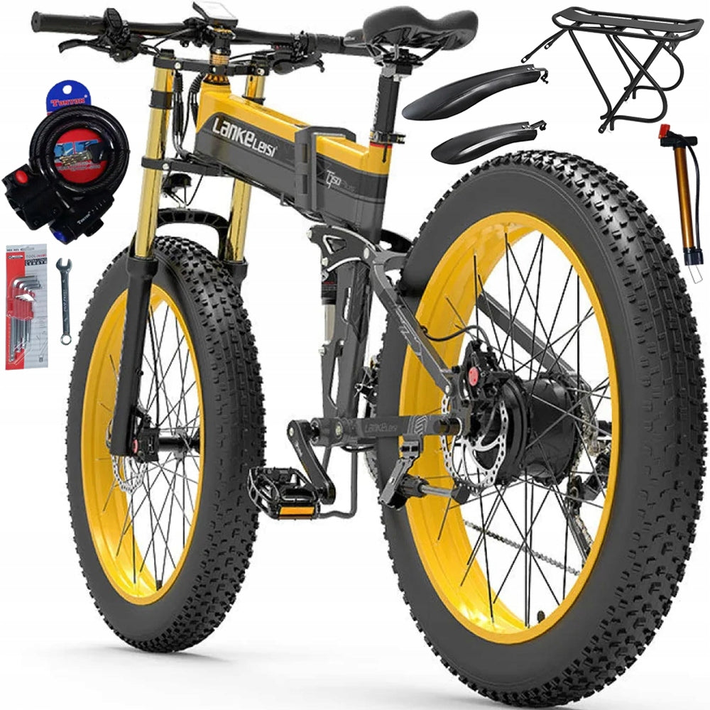 Electric vehicle LANKELEISI for adults 17.5ah 1000W 45KM/H 120KM 26"