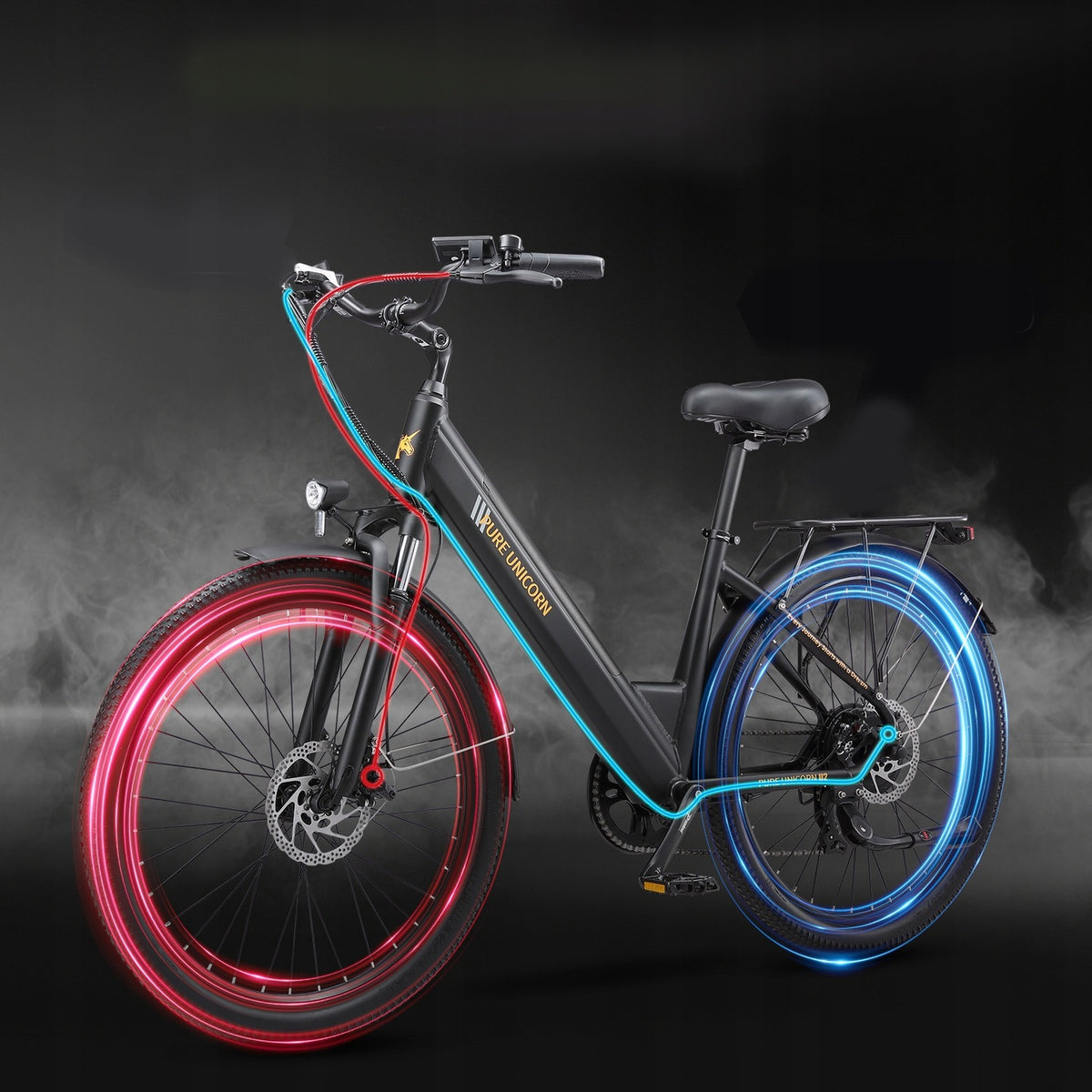 Electric vehicle PURE UNICORN U2 12.8Ah 45km/h 90km 59Nm Shimano-7S 27.5" Manufacturer code PURE UNICORN U2 1000W 48V 12.8Ah 45km/h