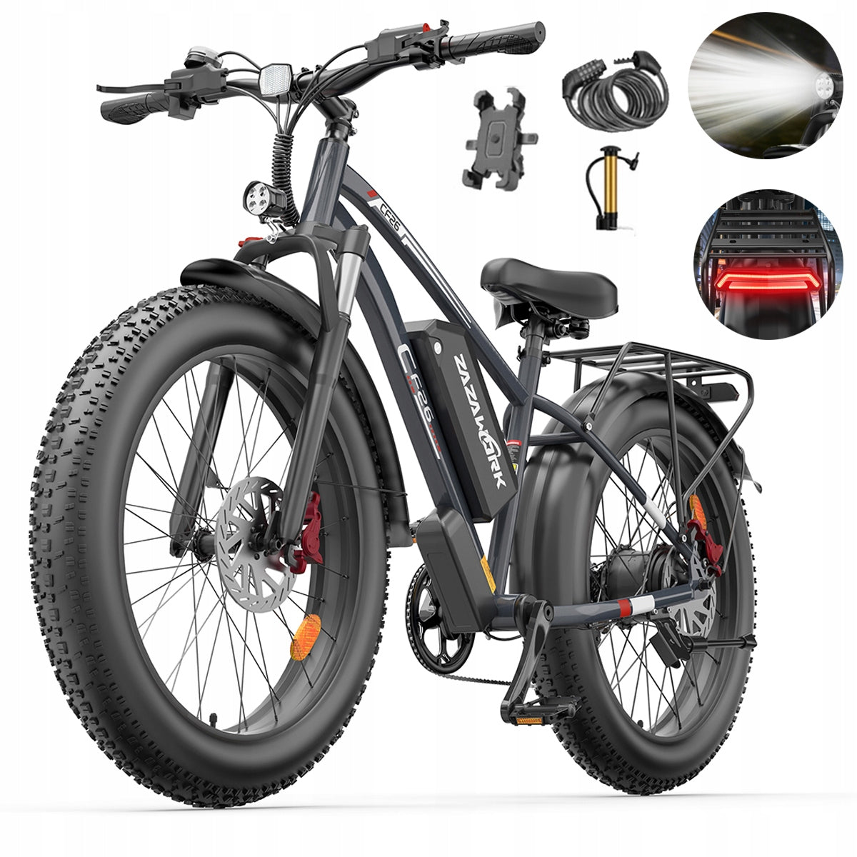 Electric vehicle for adults 1500W 20AH 50KM/H 120km hydraulic+Helmet Manufacturer code Pojazd elektryczny ZAZAWORK CF26