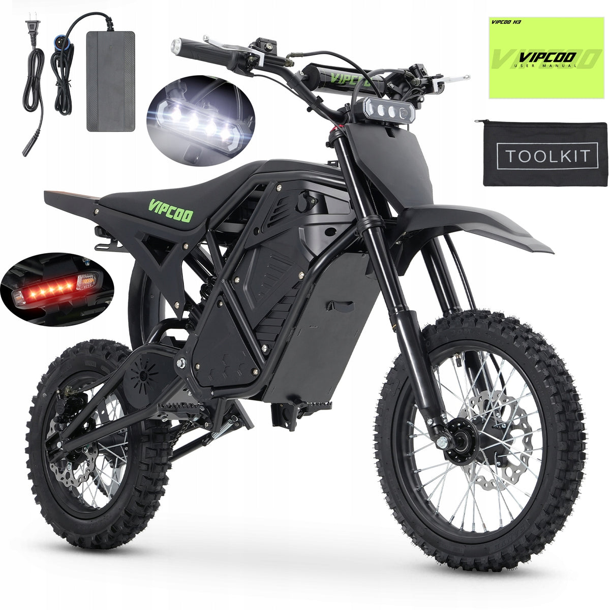 Electric vehicle for adults Vipcoo H3 3500W 63KM/H 23Ah 70km Off-road Manufacturer code Vipcoo H3 3500W 63KM/H 48V 23Ah