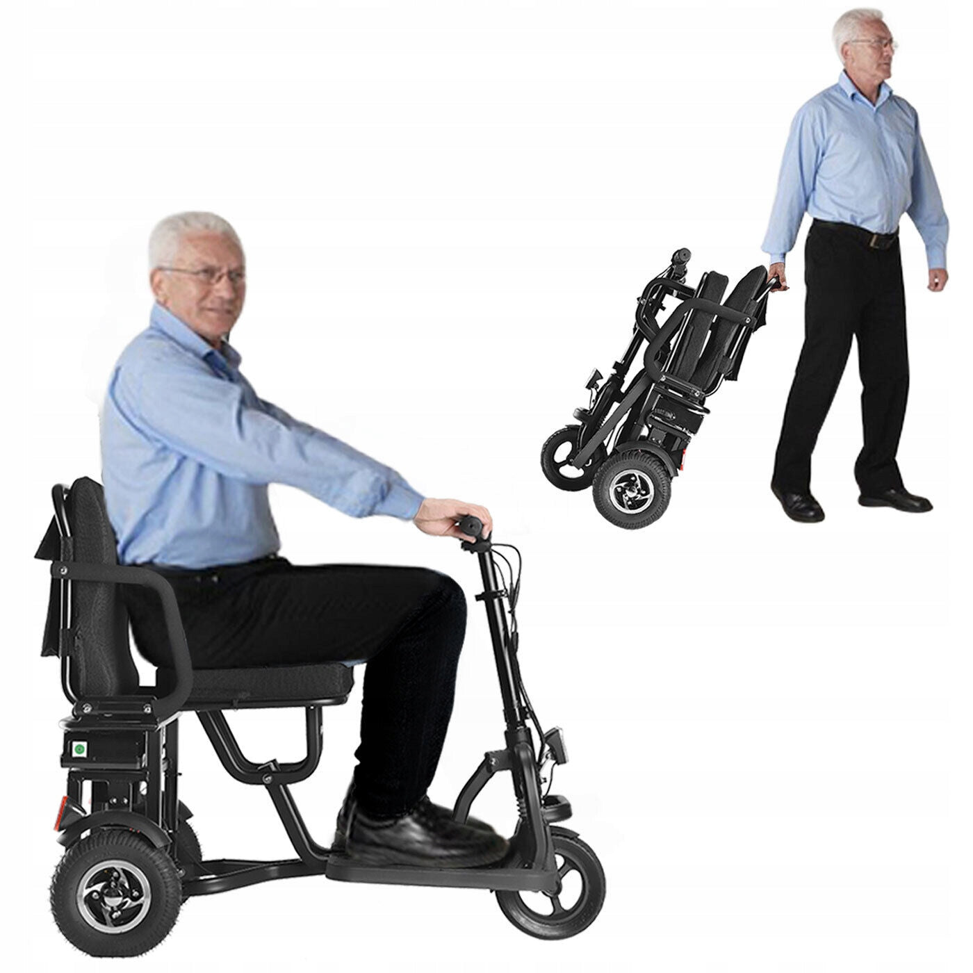 Electric vehicle tricycle scooter for seniors without driving license