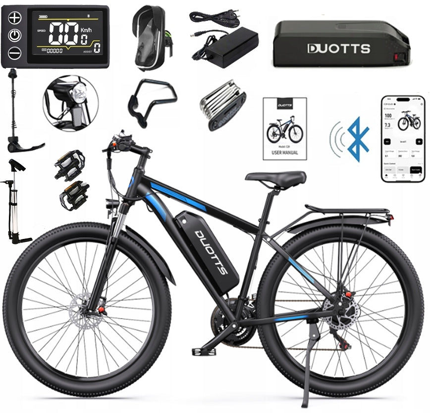 Electric vehicles Duotts C29-L 750W 48V 15AH 52km/h 29'' Dual batteries
