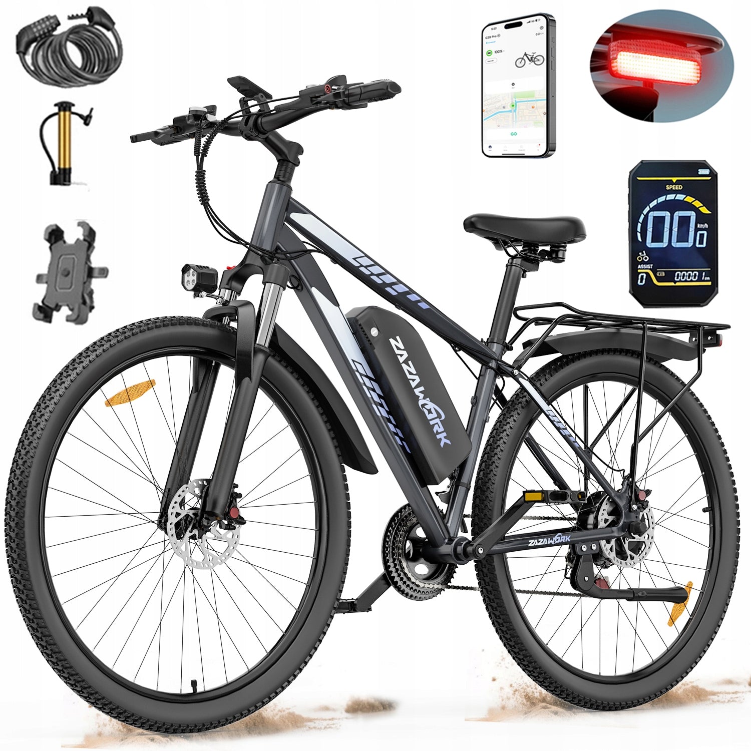 Electric vehicles Off-road 1000W 20AH 50KM/H 120km 29" Shimano APP PL