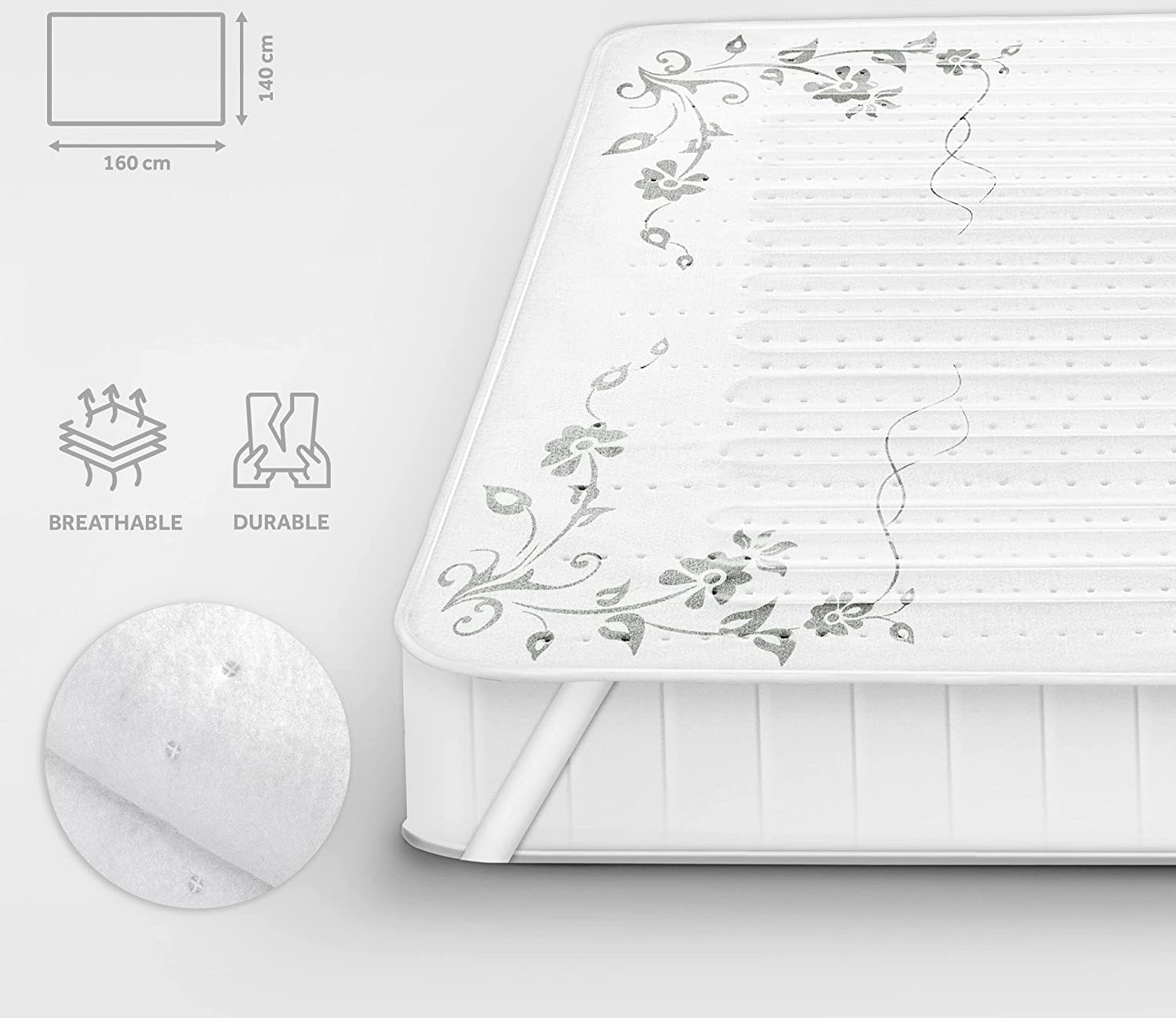 Electrically heated mat for mattress 160x140cm Manufacturer code 1216-001