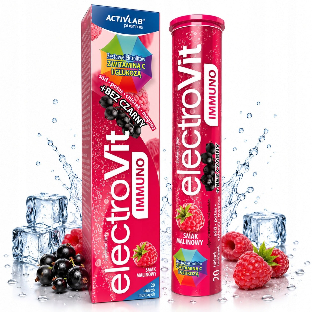ElectroVit Immuno - raspberry (tuba/20 tab.)