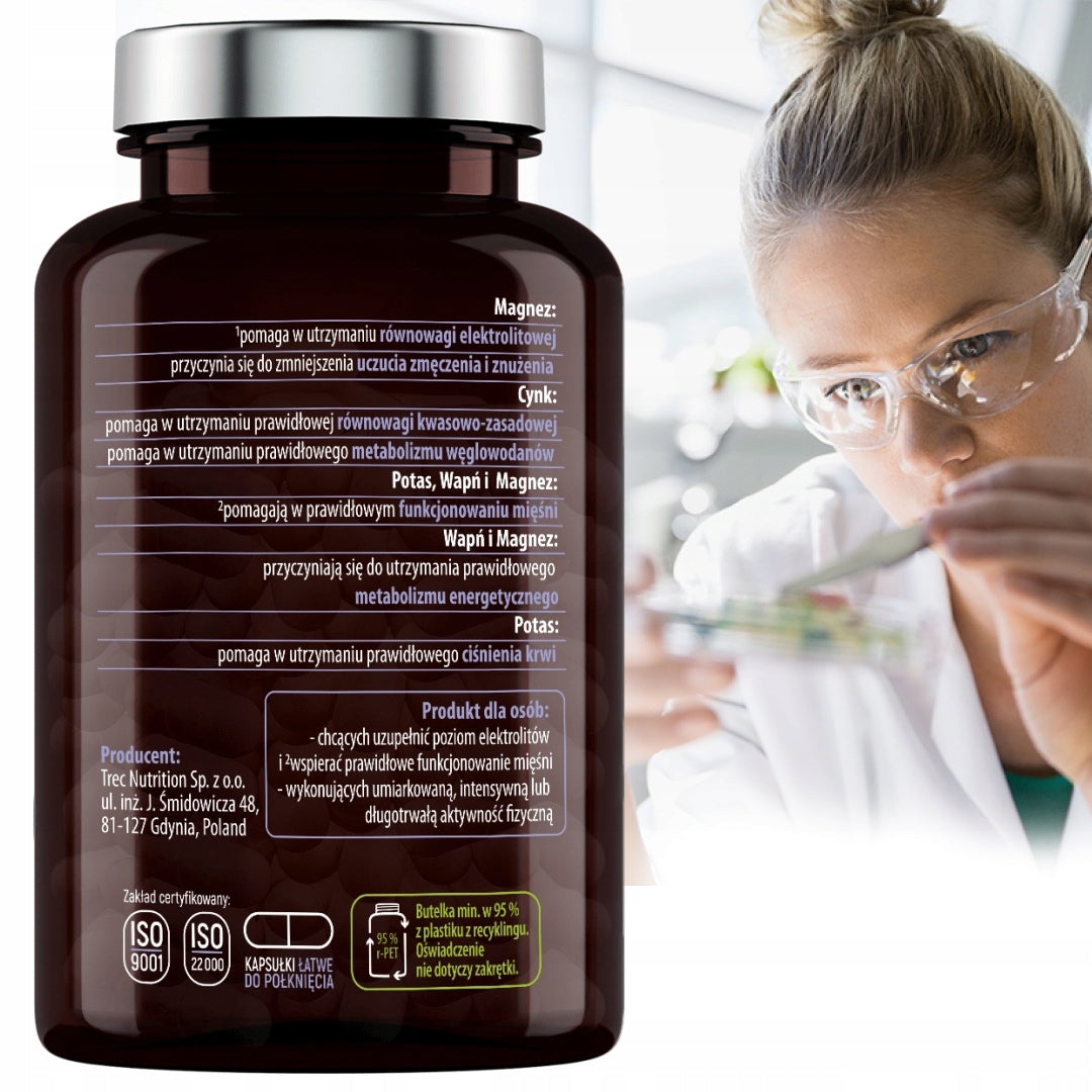 Electrolytes Complex - Magnesium Potassium Zinc Chloride - Muscles Heart Fatigue Expiration date at least 1 year from the date of purchase