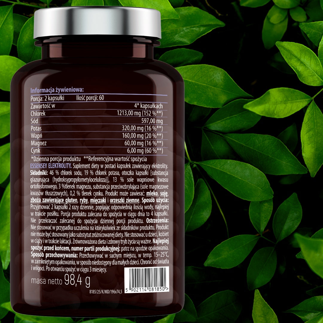 Electrolytes Complex - Magnesium Potassium Zinc Chloride - Muscles Heart Fatigue Packaging status original