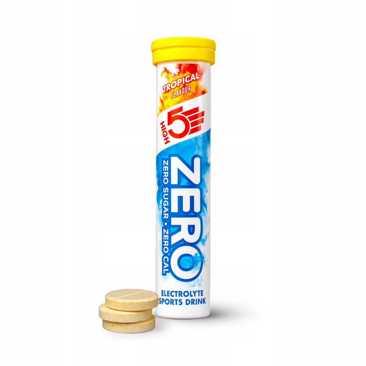 Electrolytes Magnesium, potassium Take care of hydration effervescent tablets High5 Zero Packaging status original