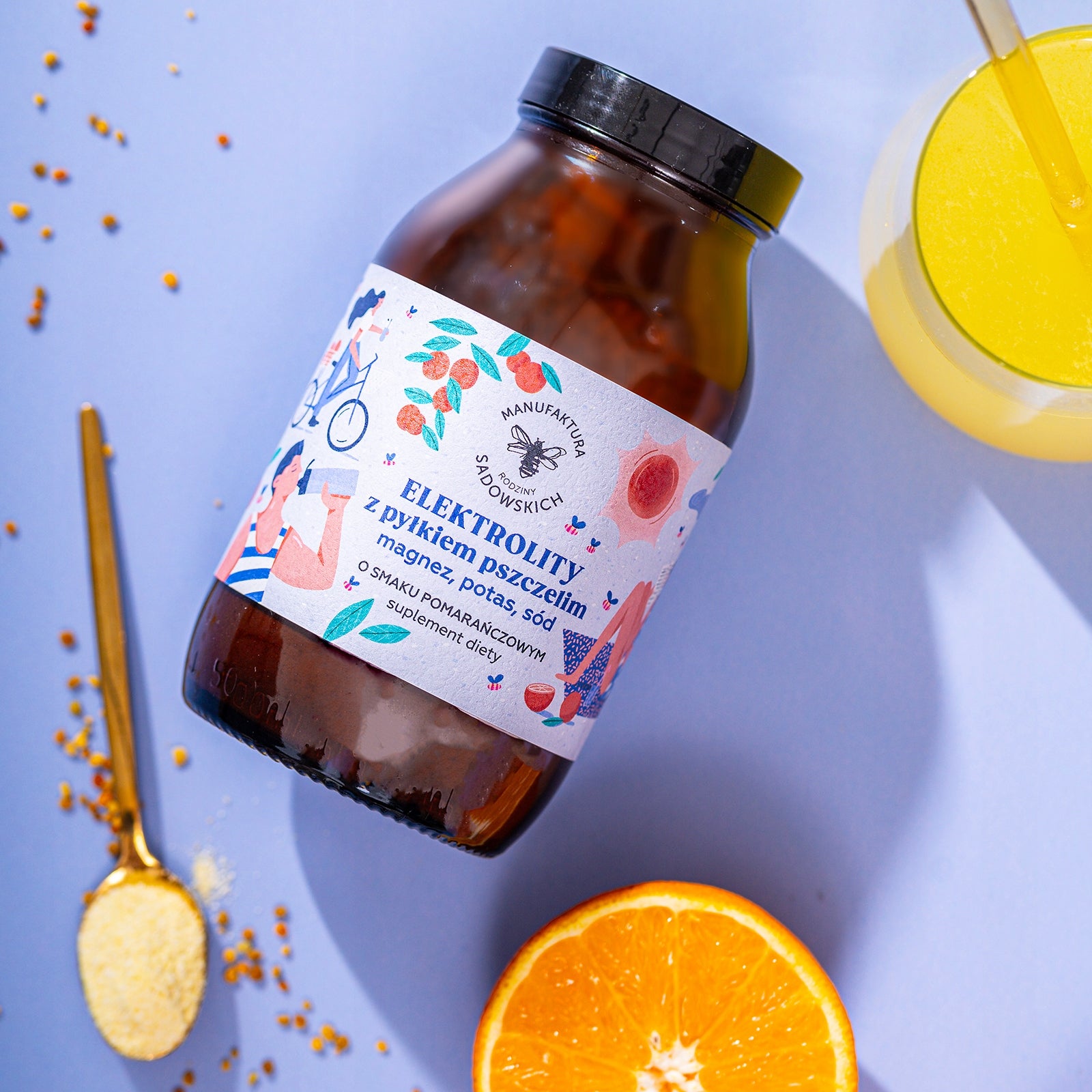 Electrolytes Manufaktura Rodziny Sadowskich orange powder 390 g Manufacturer code 5904933581467