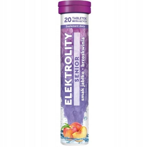 Electrolytes Senior Apple-Peach Flavor, 20 Effervescent Tablets