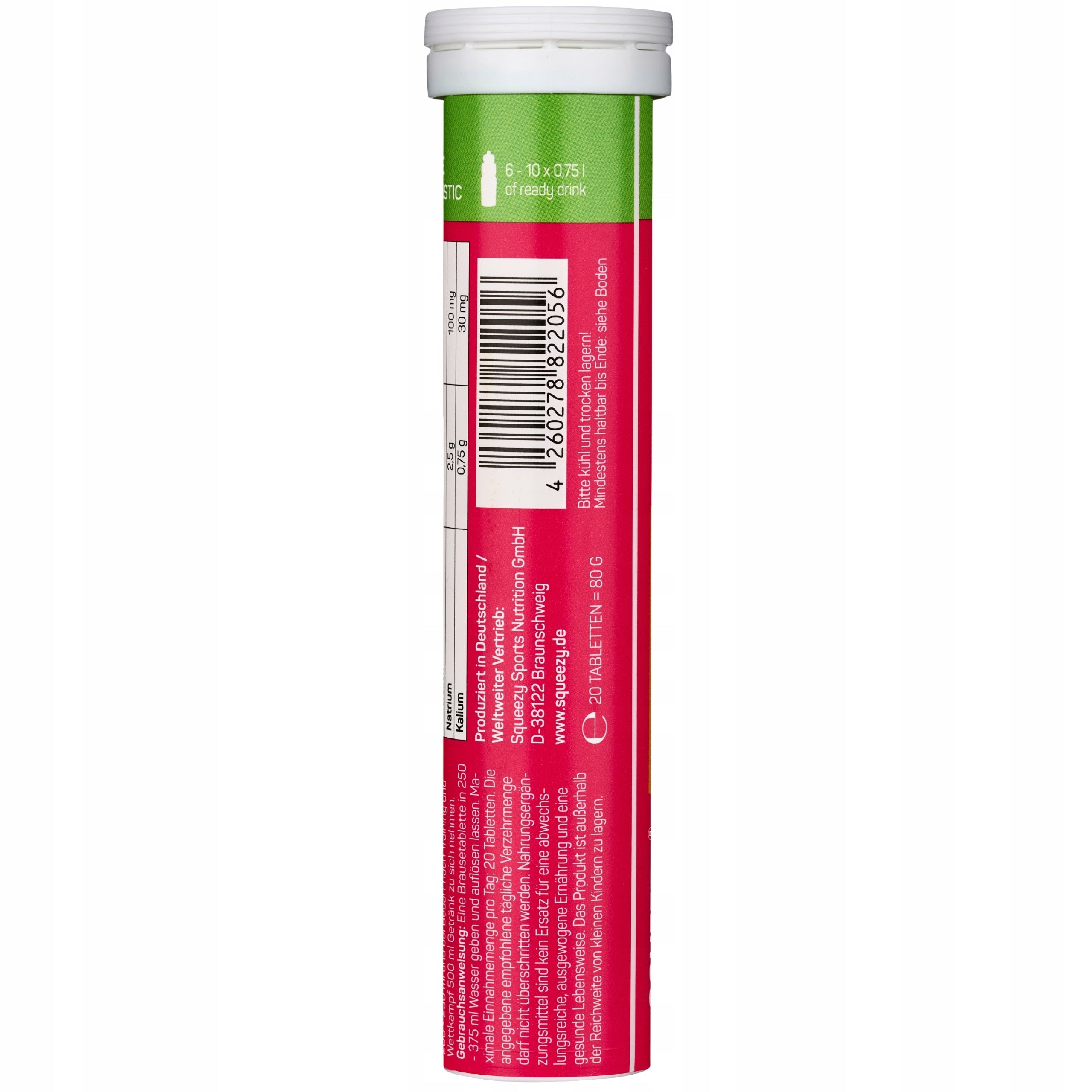 Electrolytes Tablets SQUEEZY ENDURANCE ELECTROLYTES 20x4 g Orange Expiration date at least 1 year from the date of purchase