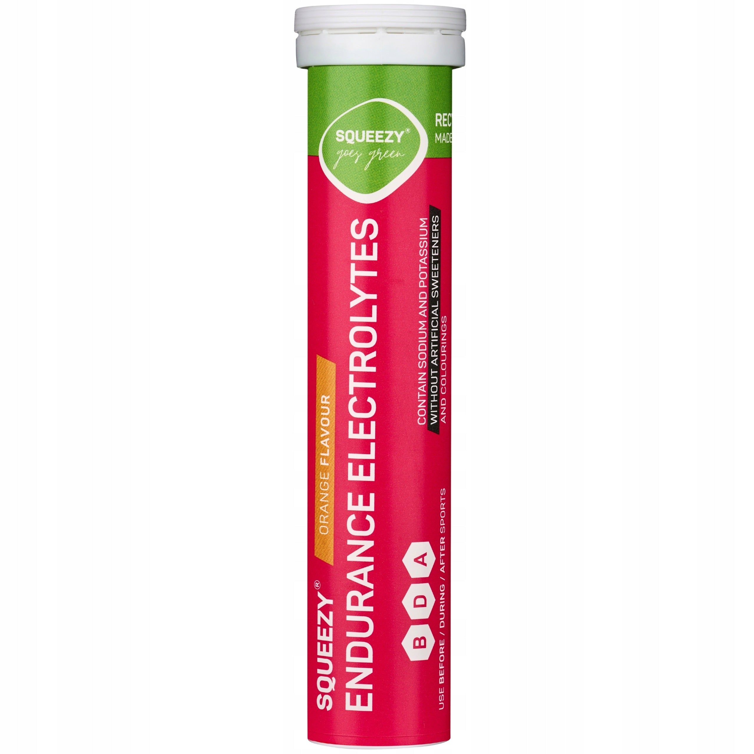 Electrolytes Tablets SQUEEZY ENDURANCE ELECTROLYTES 20x4 g Orange