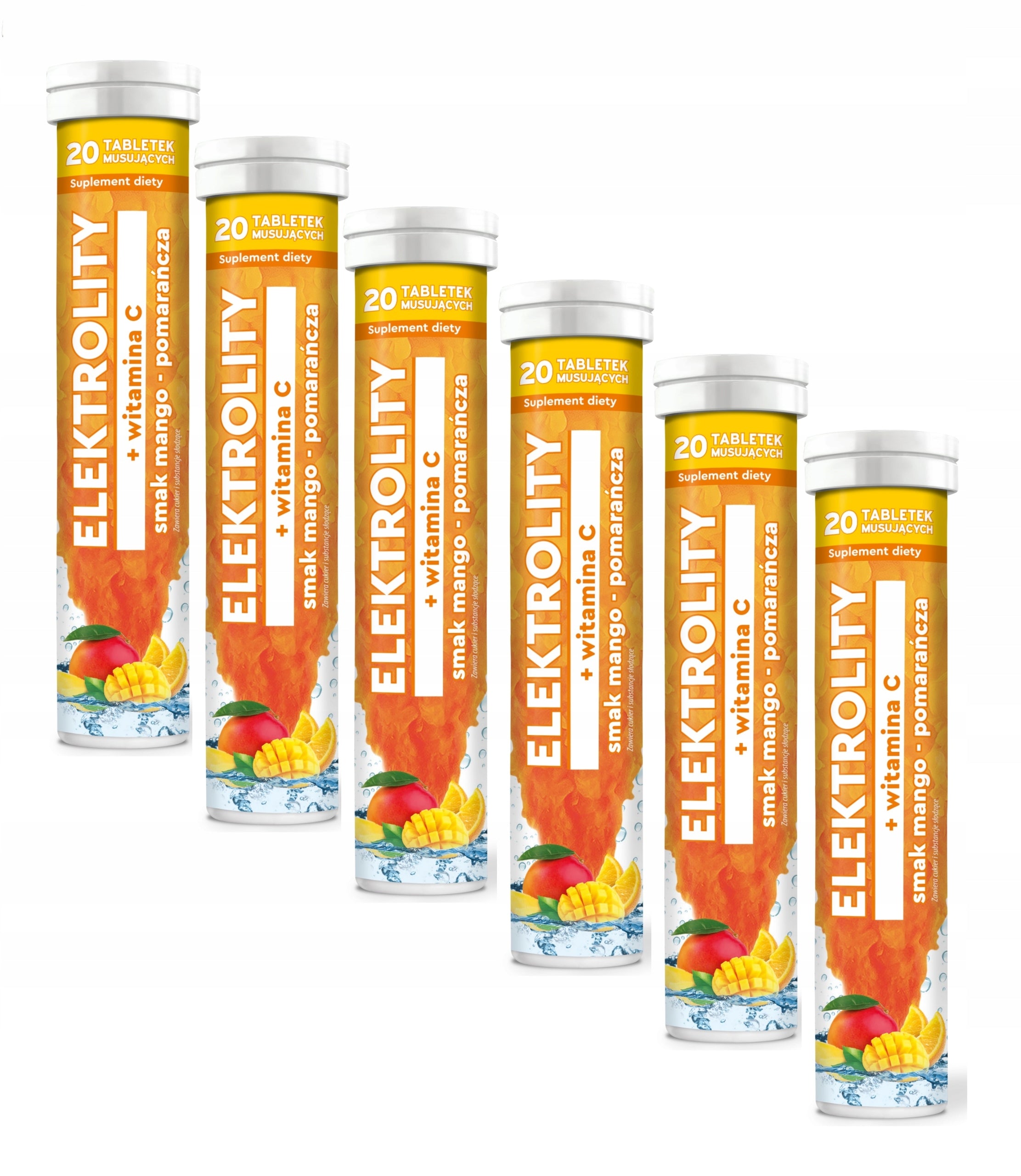 Electrolytes + Vitamin C 6x20 tabl.sparkling MBM