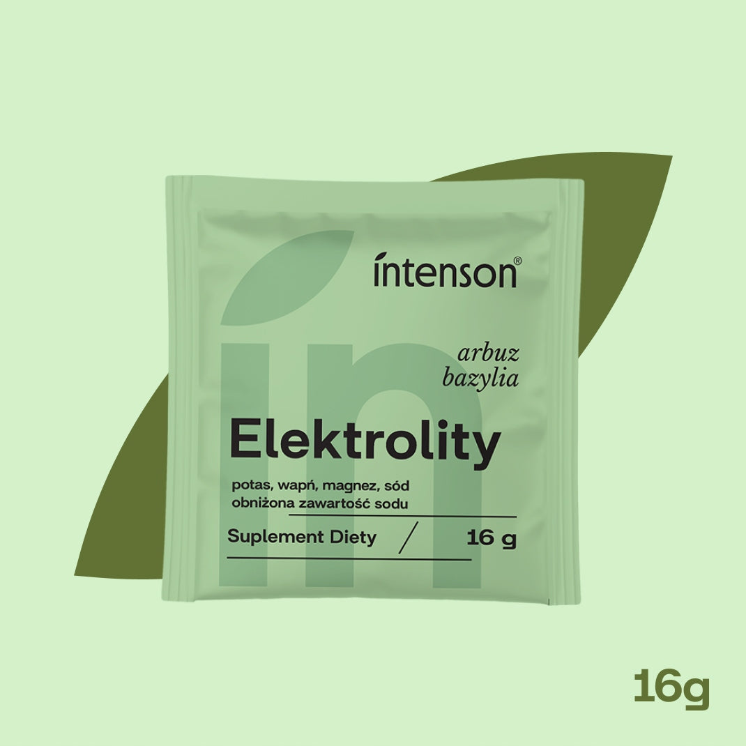 Electrolytes WITHOUT SUGAR Intenson MINI TRAVEL SACHET mix 20X 16G Packaging status original