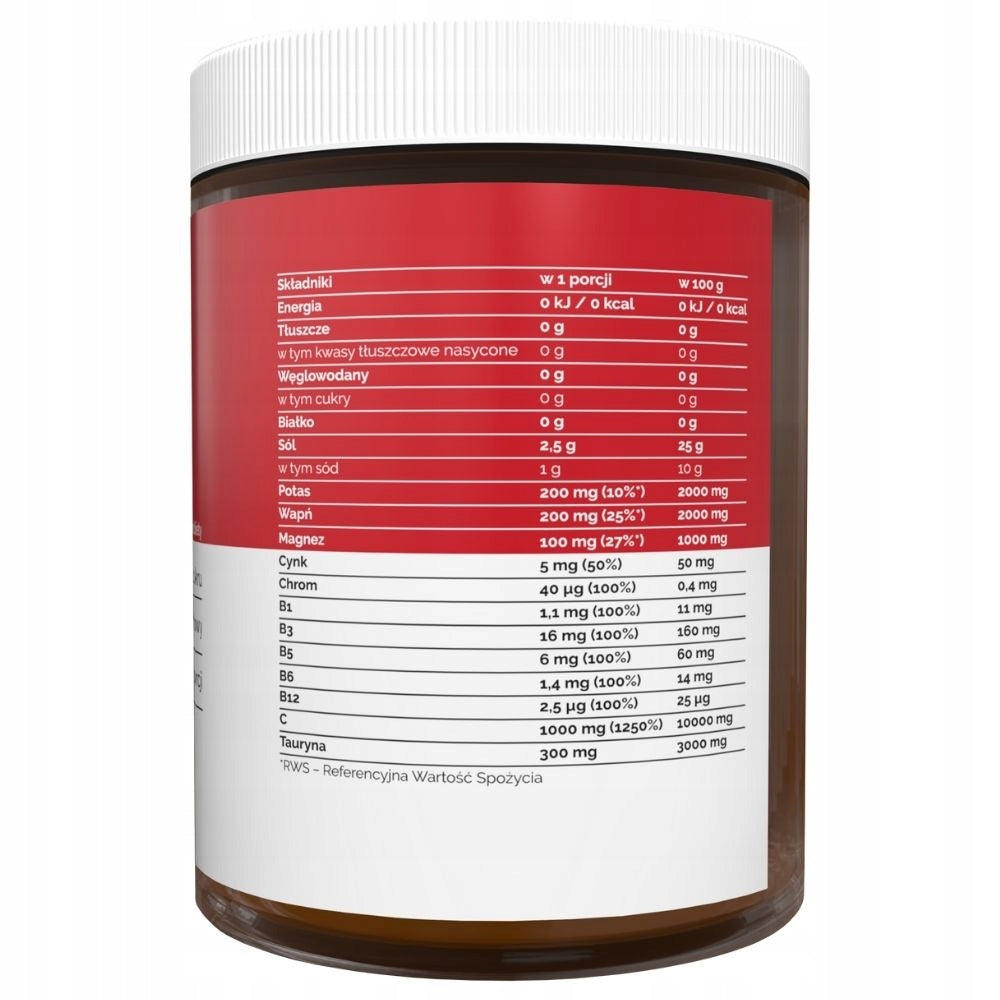 Electrolytes Without Sugar Without Sweeteners Isotonic B1 B3 B5 B6 B12 Cherry 250 g Expiration date at least six months from the date of purchase