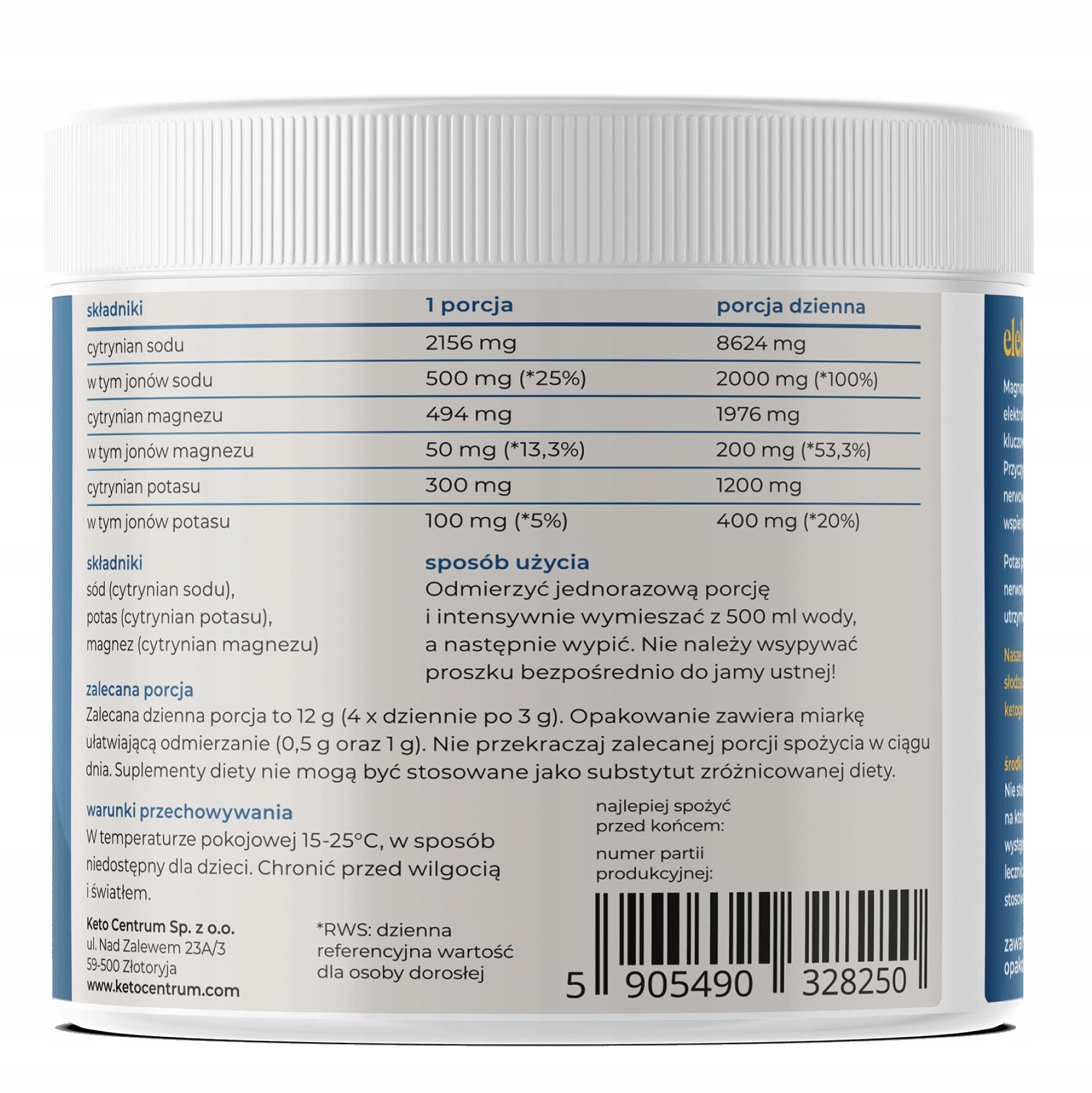Electrolytes without sugar Keto Centrum Brand Keto Centrum