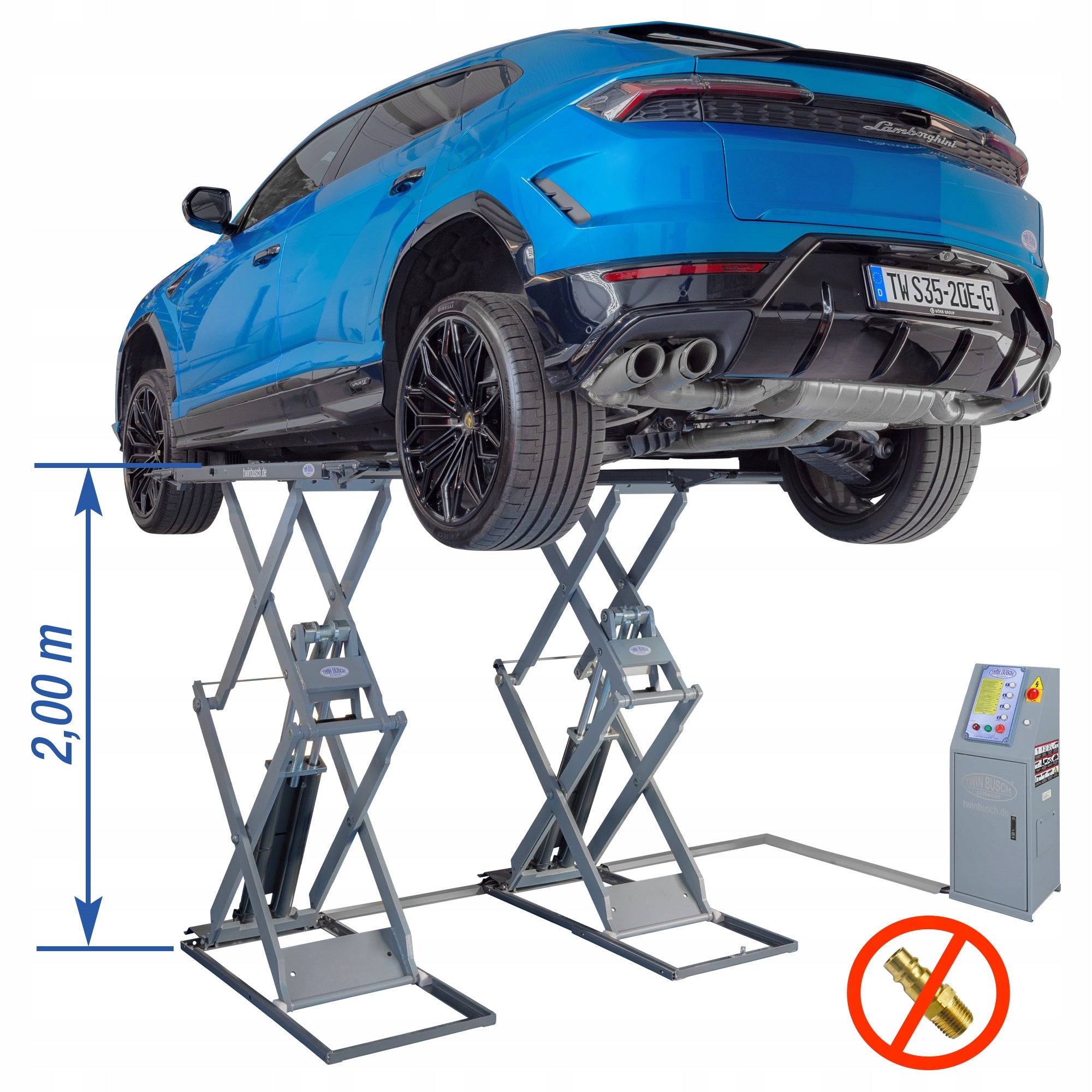 Electromagnetic Scissor Lift TW S35-20E-G Twin Busch
