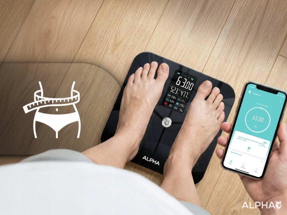 Electronic Bathroom Scale Alpha - Application in Polish Analytical 23in1 Packaging status original