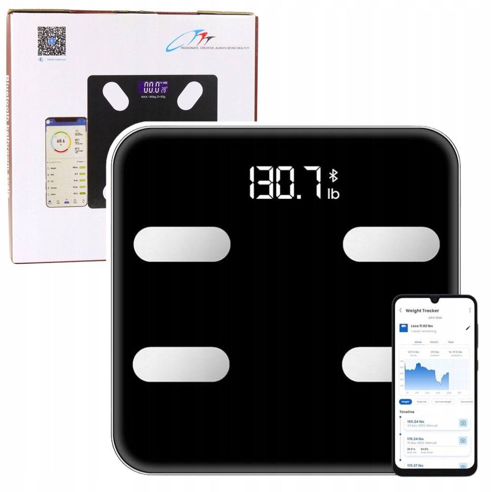 Electronic Bathroom Scale Function Smart Bluetooth BMI BMR App