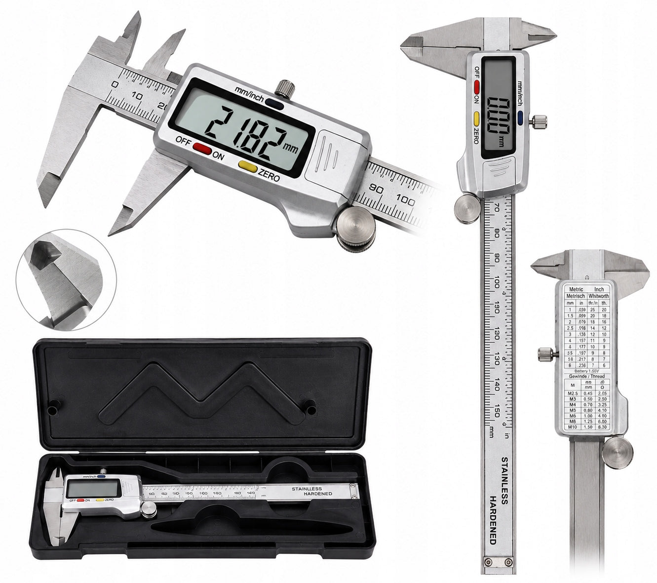 Electronic Caliper Workshop Steel Digital ACCURATE 0-150mm CASE