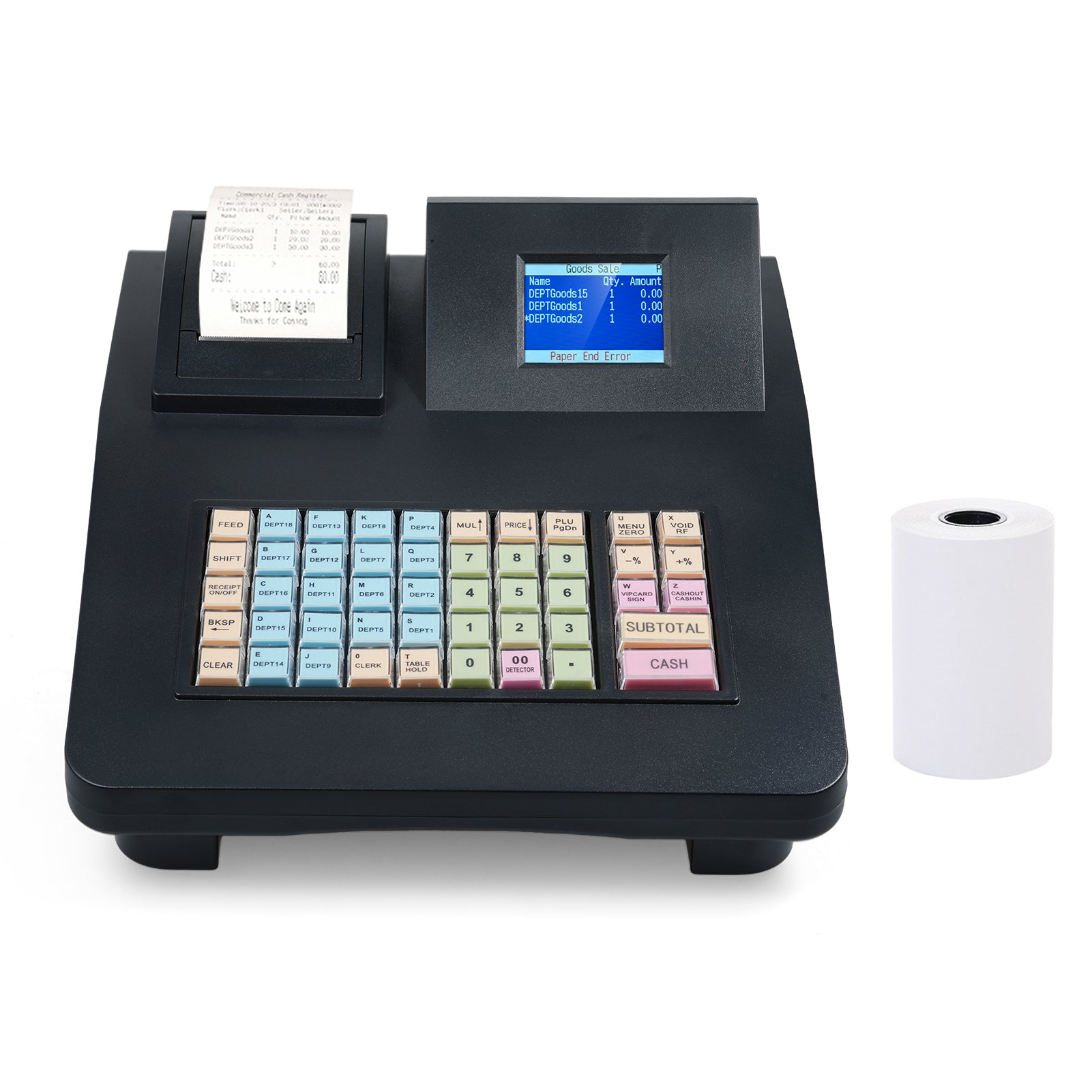 Electronic Cight Registry with 48 Keys Dual P5 Display Printing technology other