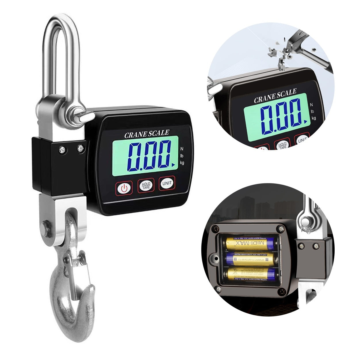Electronic Digital Industrial Crane Scale, With Precision Sensor