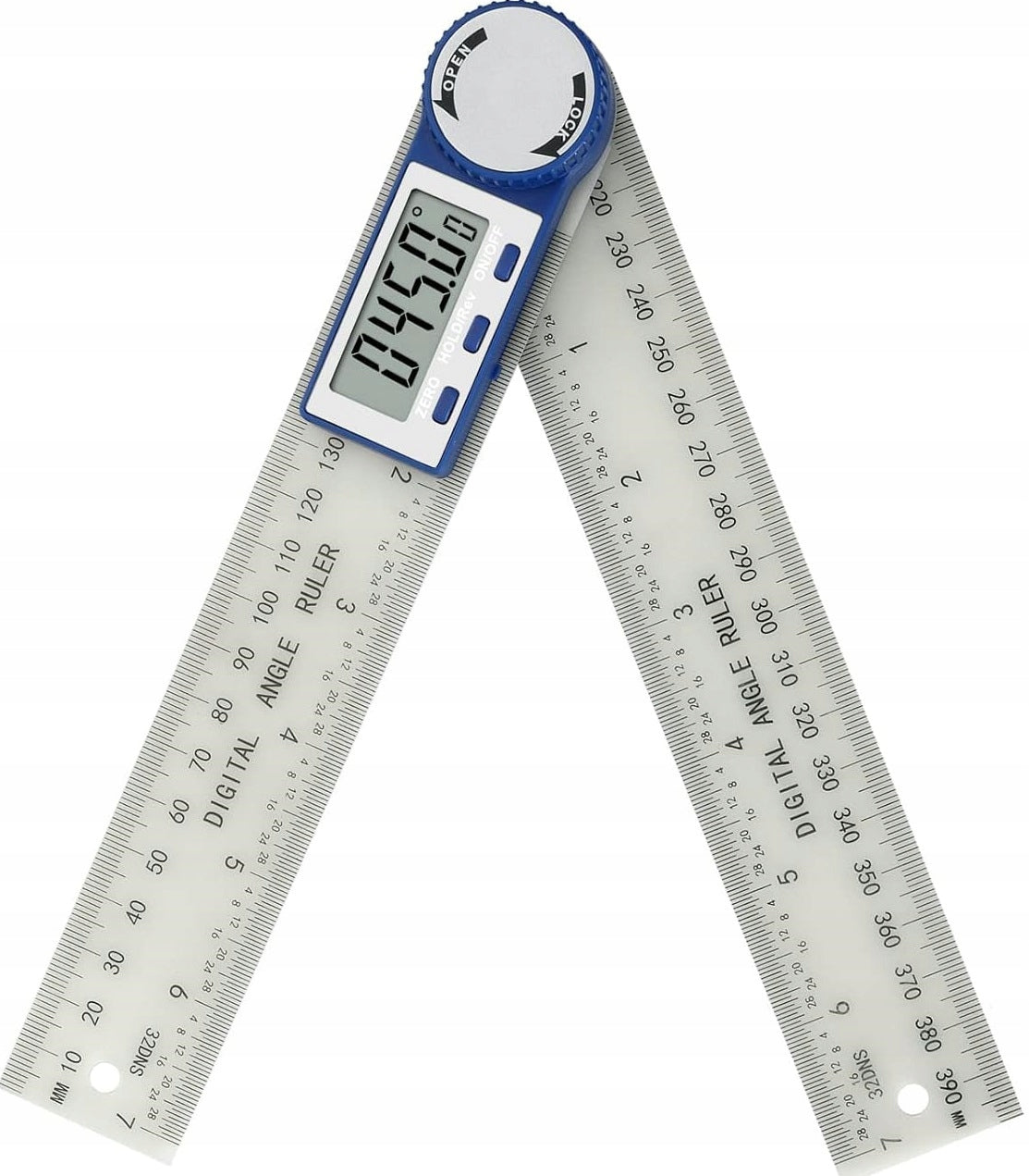 Electronic Digital Protractor 200mm 360° Length (mm) 200