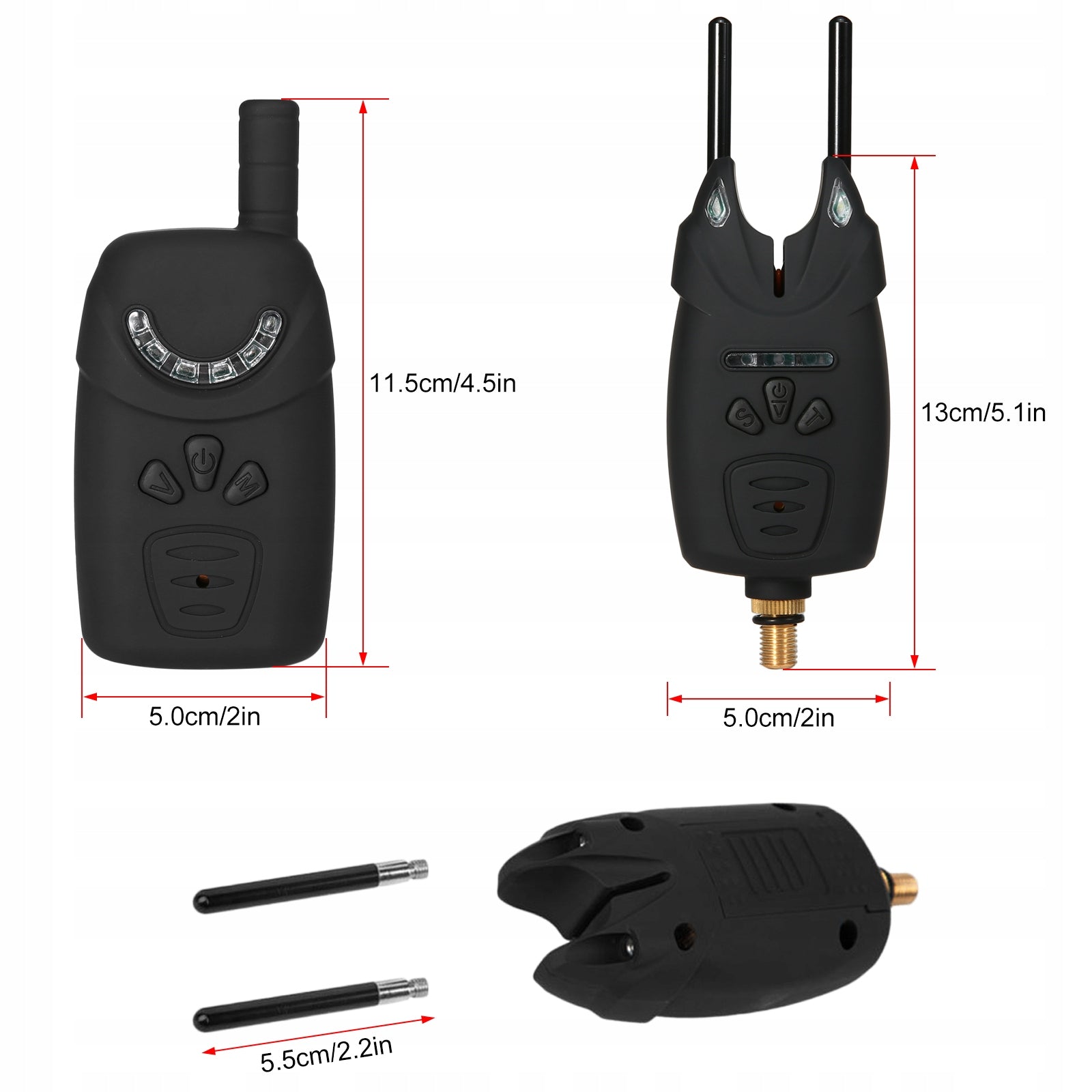 Electronic Fishing Beacons LED Bite Indicator Wireless Model JY-7-6