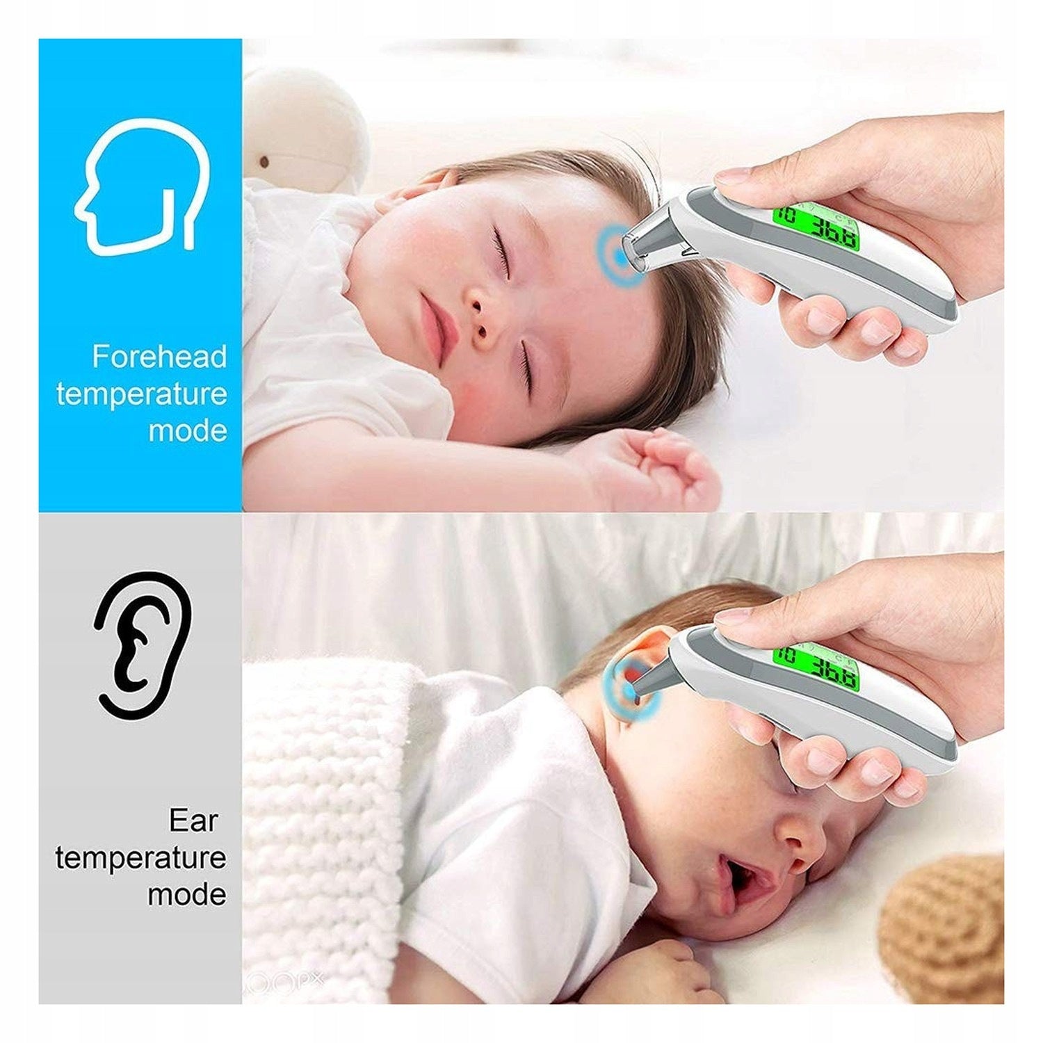 Electronic Forehead and Ear Thermometer - Quick Measurement Medical device type accessories for a medical device or a product without an intended medical purpose
