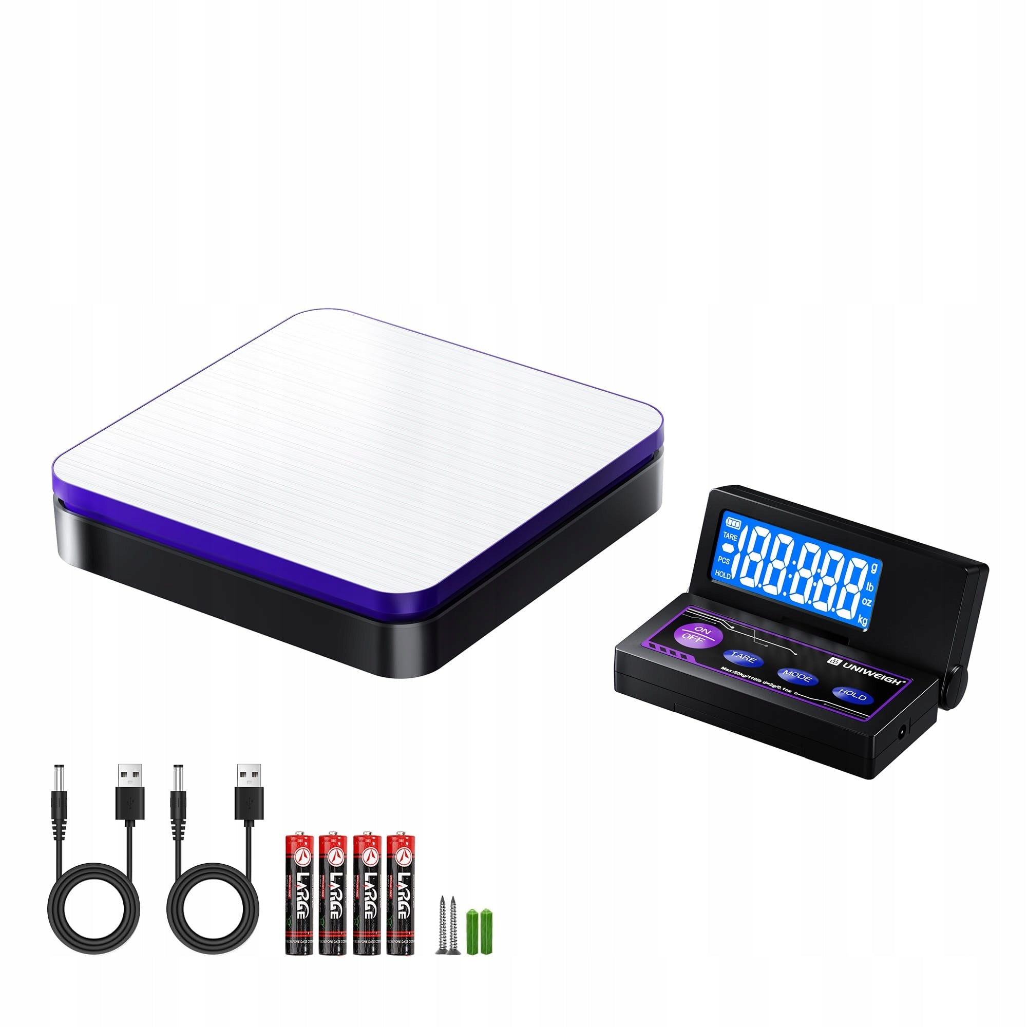 Electronic Parcel Scale 50kg LCD Wireless USB TARA