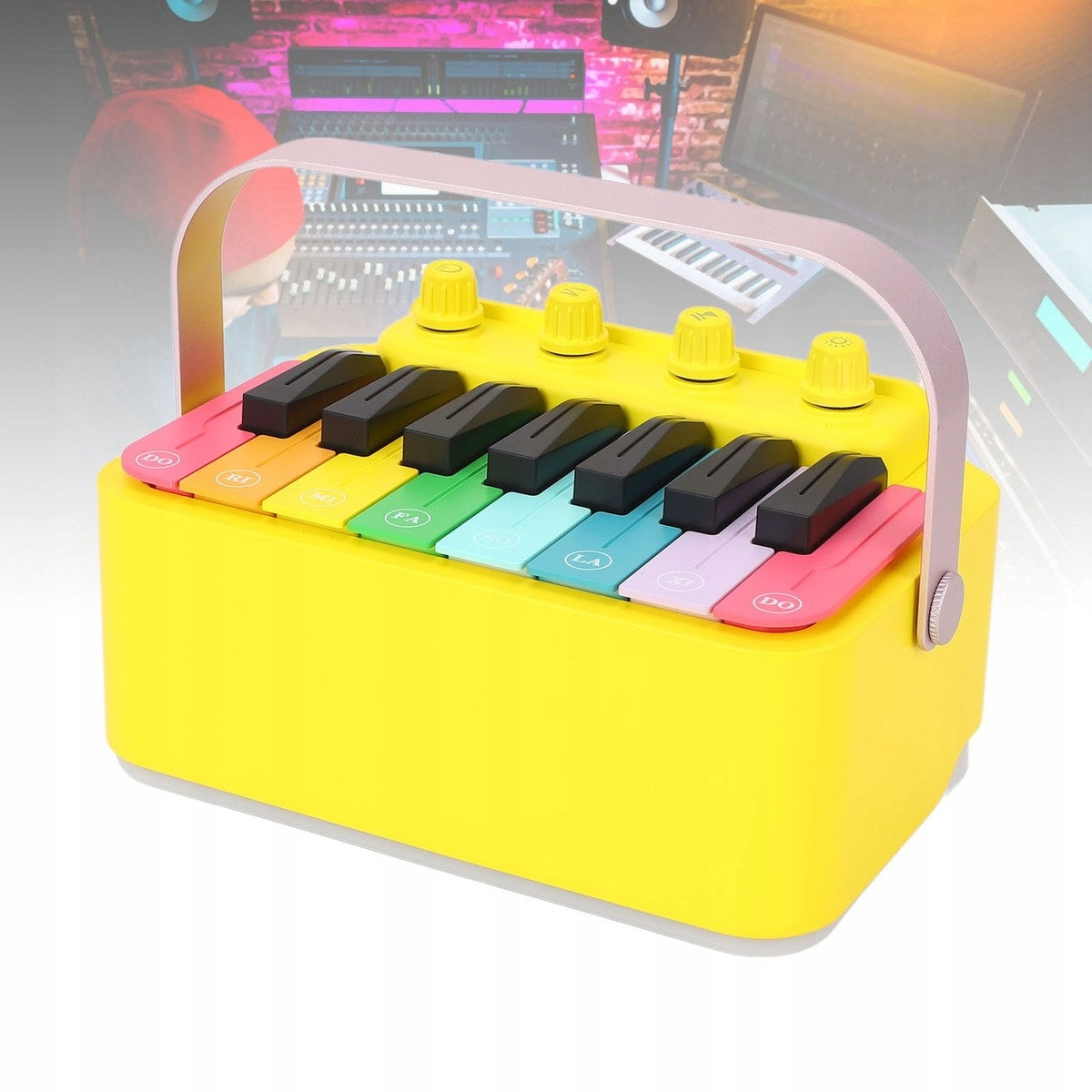 Electronic Piano Style Bluetooth Speaker with RGB LEDs