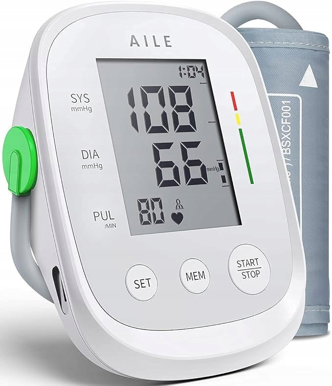 Electronic Shoulder Blood Pressure Monitor 22-42cm Recording Measurements USB Aaa Lcd