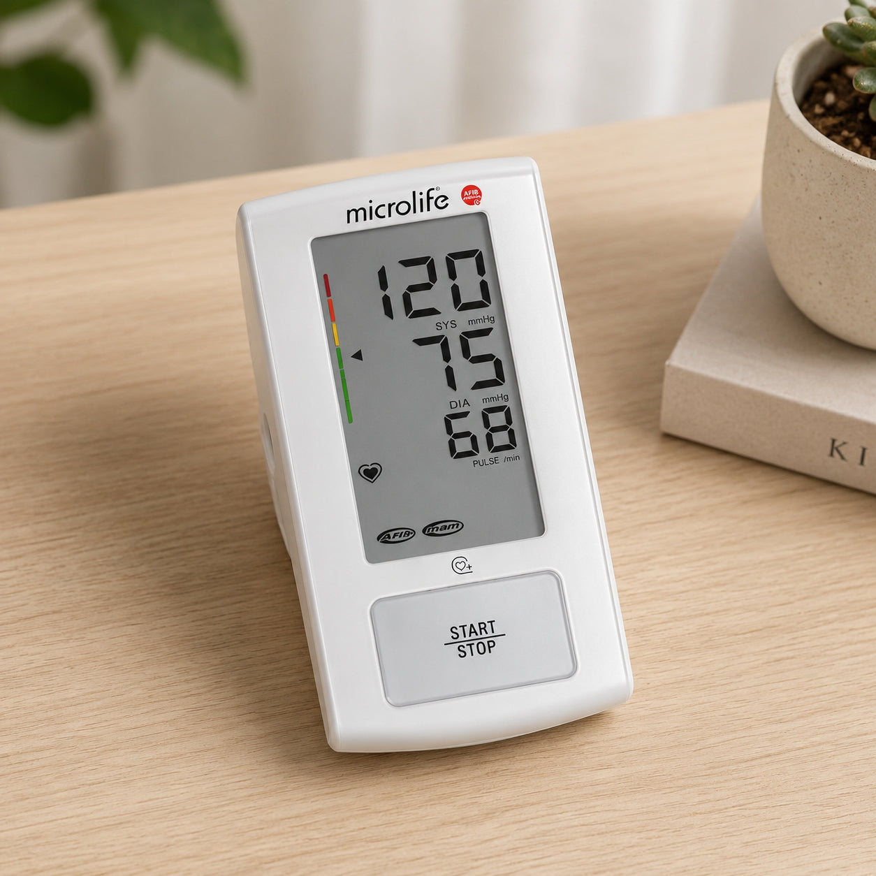 Electronic Shoulder Blood Pressure Monitor Microlife A6BP AFIB White Cover Brand Microlife