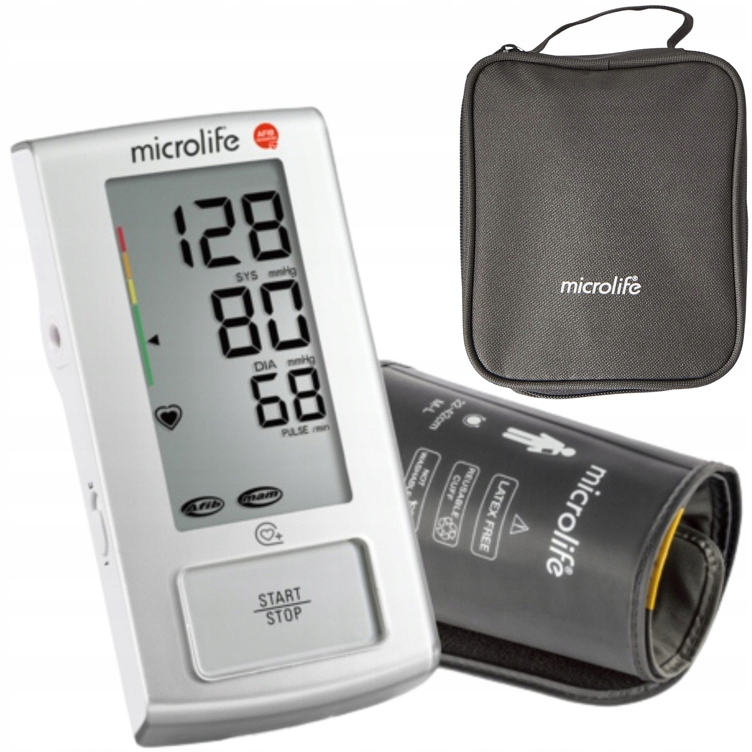 Electronic Shoulder Blood Pressure Monitor Microlife A6BP AFIB White Cover