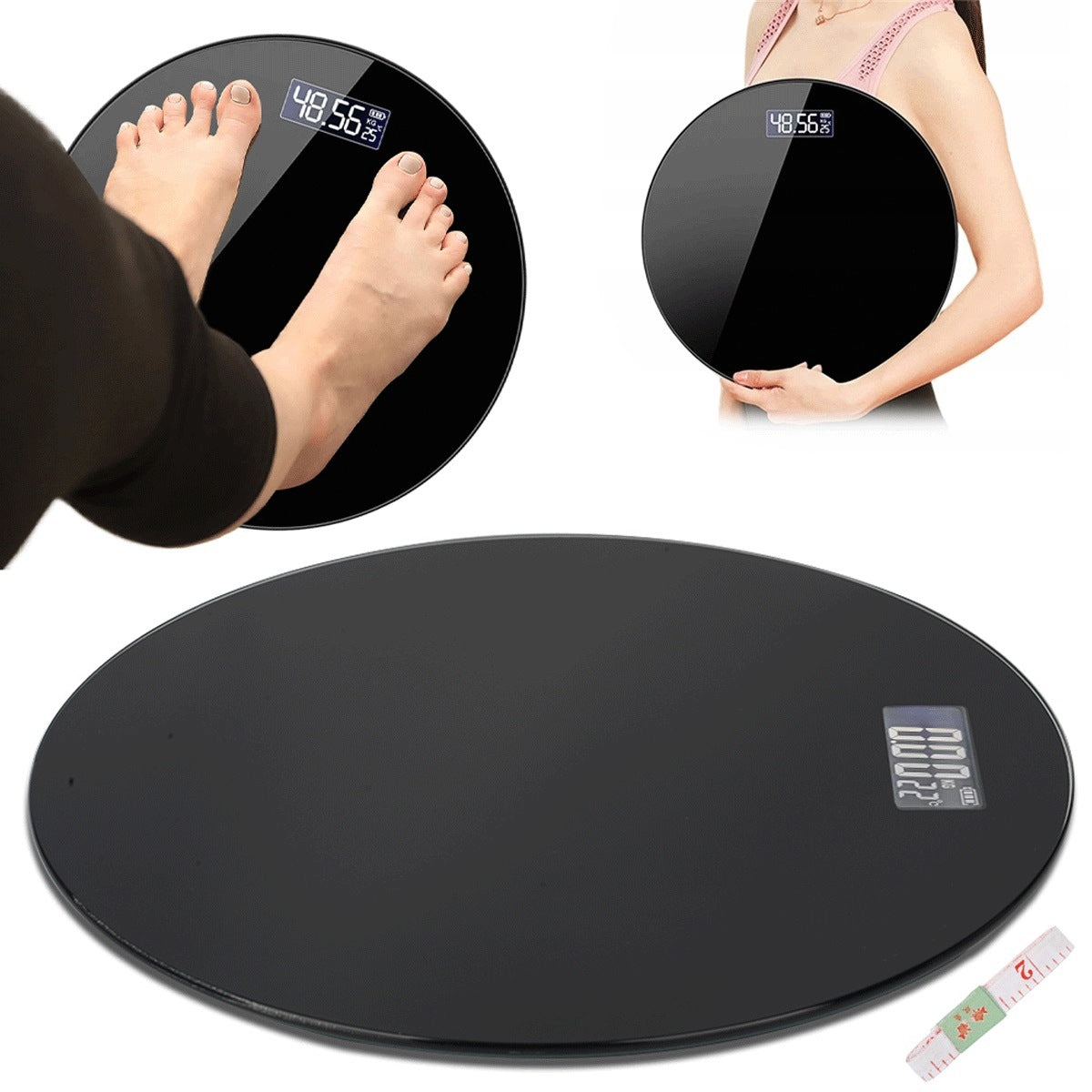 Electronic Smart Bathroom Scale with LED for Body Weight Measurement