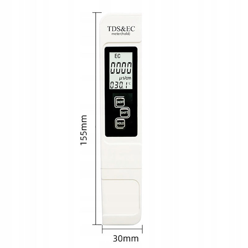 Electronic TDSec conductivity meter for home use. Brand no brand