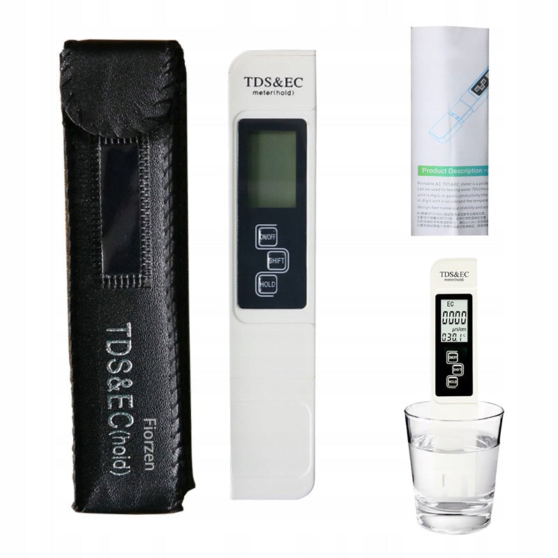 Electronic TDSec conductivity meter for home use.