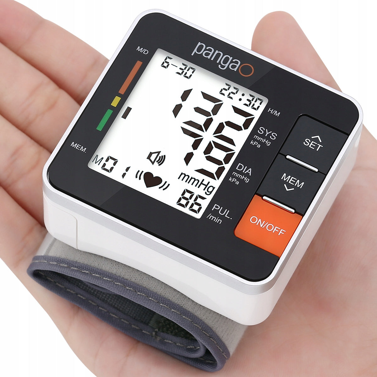 Electronic Wrist Blood Pressure Monitor 90 Measurements PANGAO PG800A11 Medical device yes
