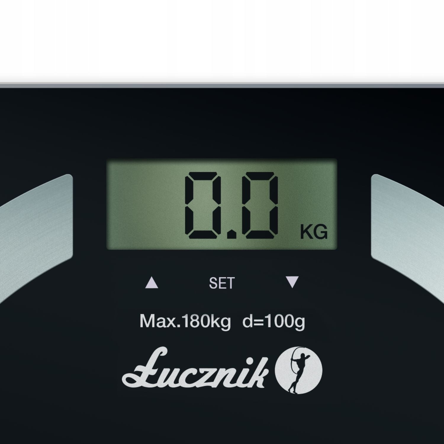 Electronic analytical bathroom scale Łucznik BS-11 B black up to 180kg Brand Łucznik
