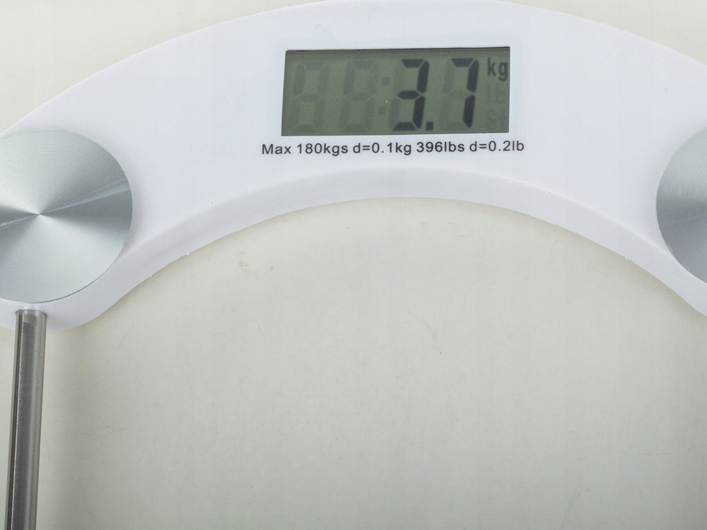 Electronic bathroom scale 180kg glass lcd transparent for bathroom Manufacturer code 17133