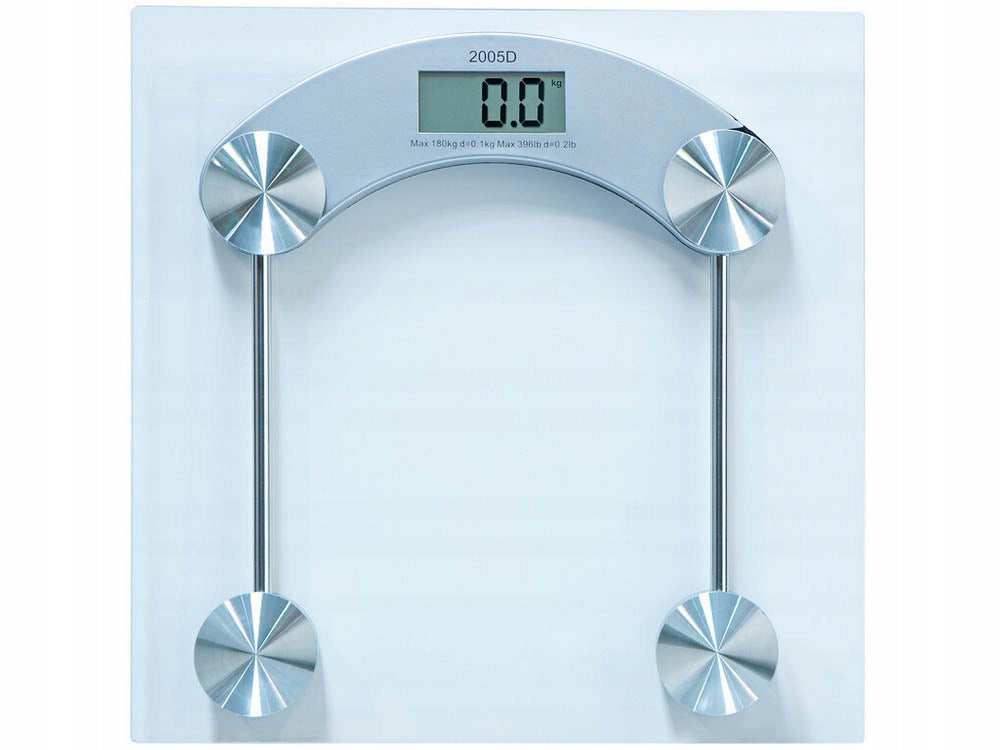 Electronic bathroom scale 180kg glass lcd transparent for bathroom Packaging status original