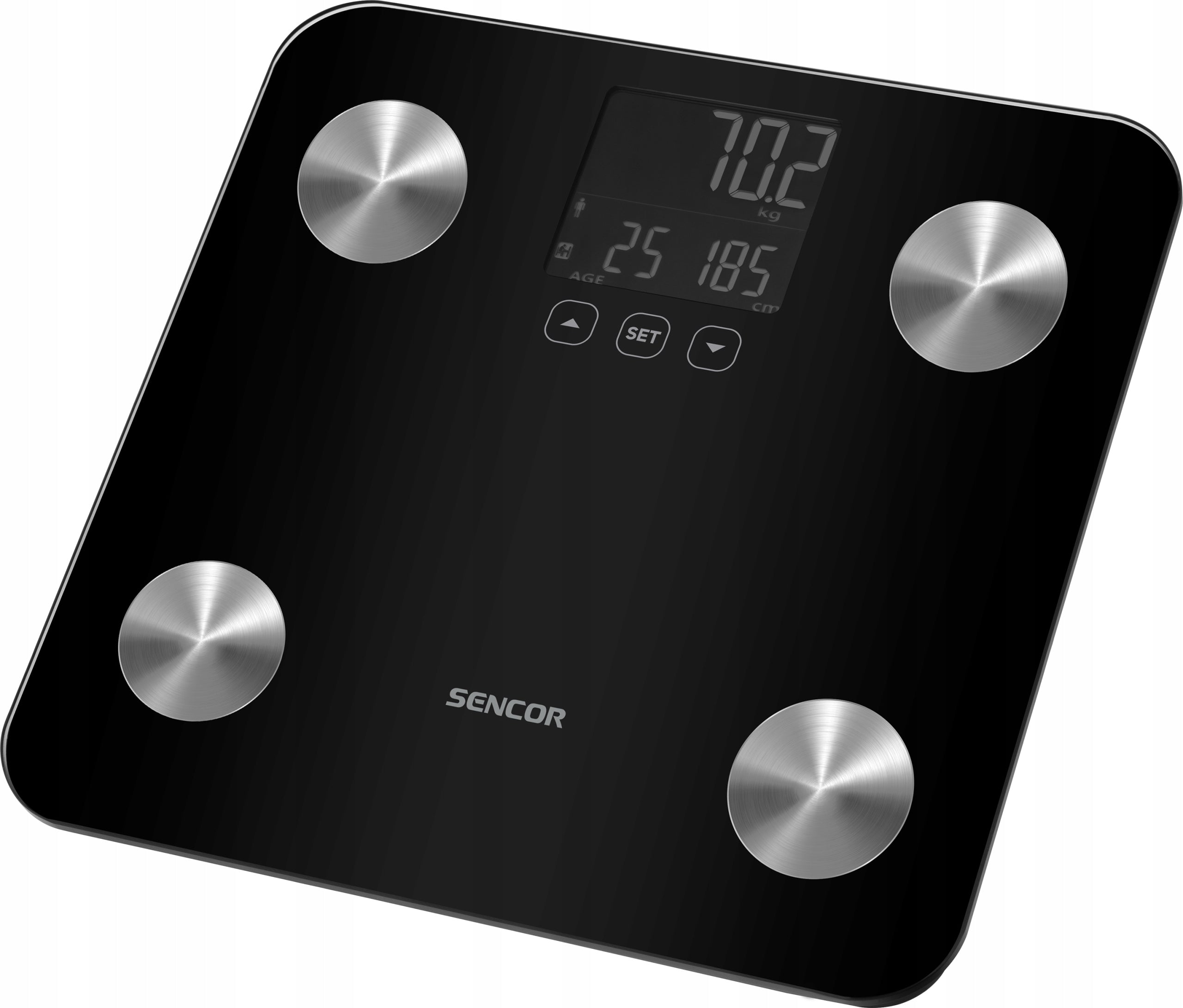 Electronic bathroom scale Sencor SBS6026BK fitness BMI 180kg LCD black Brand Sencor
