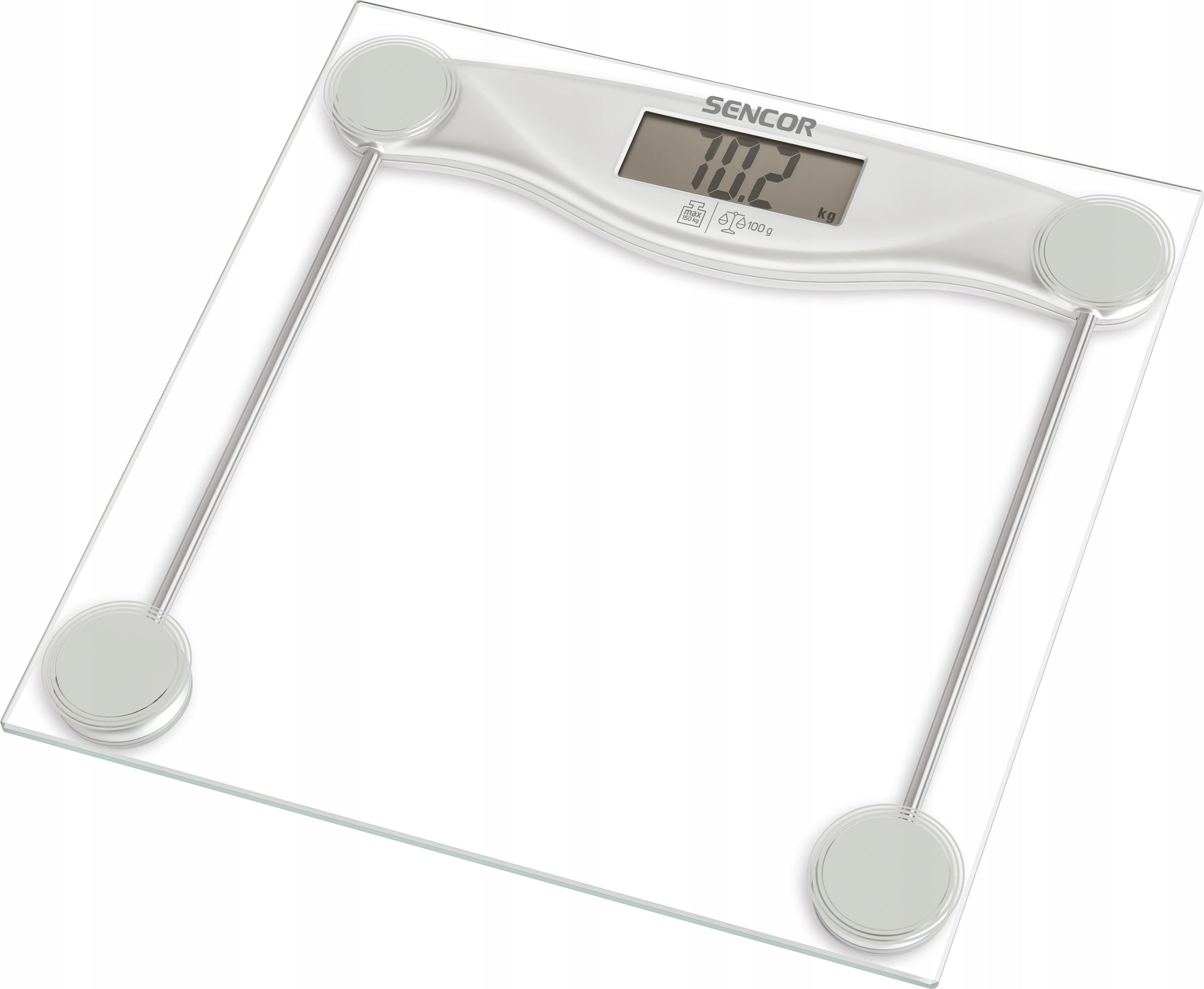 Electronic bathroom scale Sencor Slim design 150kg tempered glass EAN (GTIN) 8590669216963