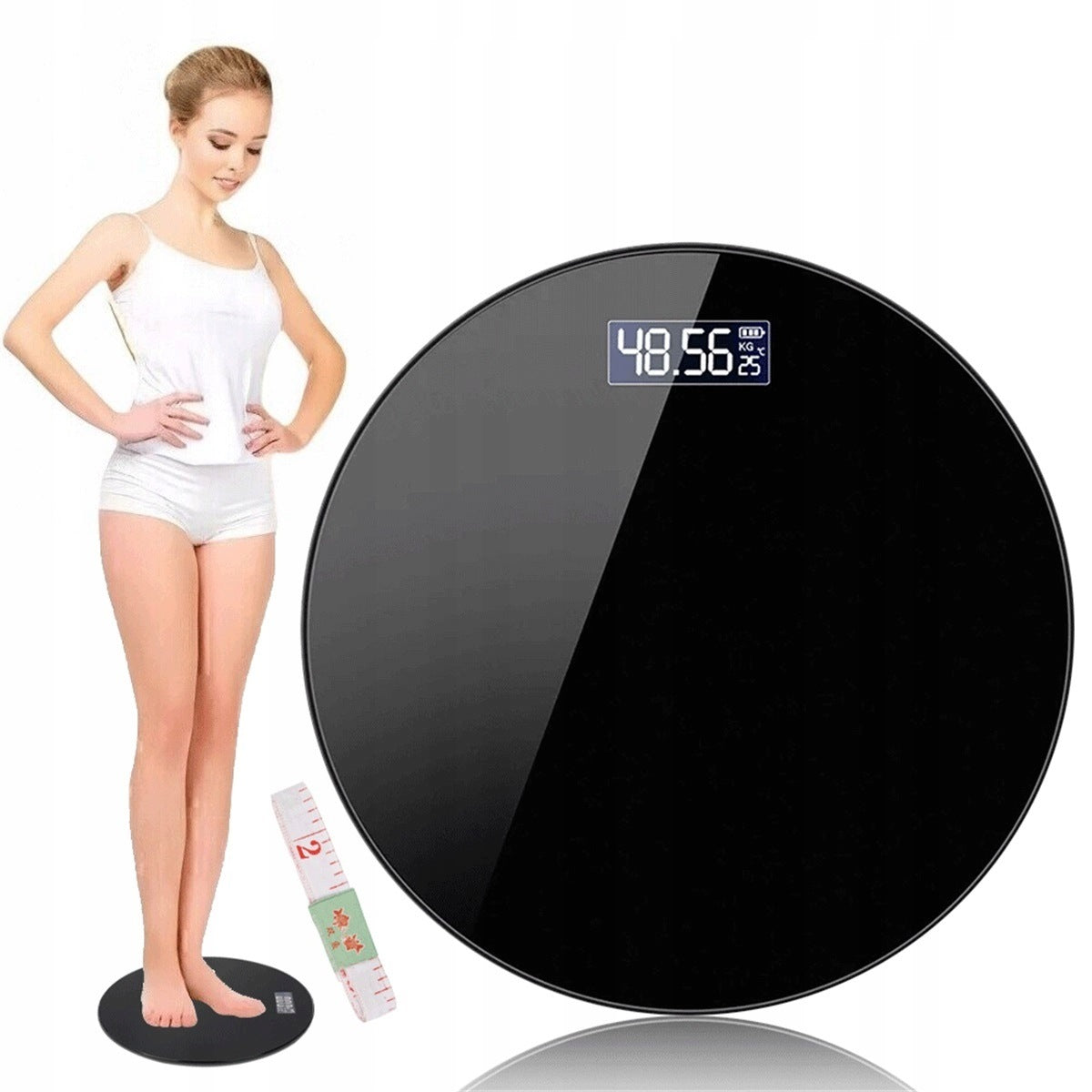 Electronic bathroom scale with LED and automatic switching on up to 180 kg Packaging status original