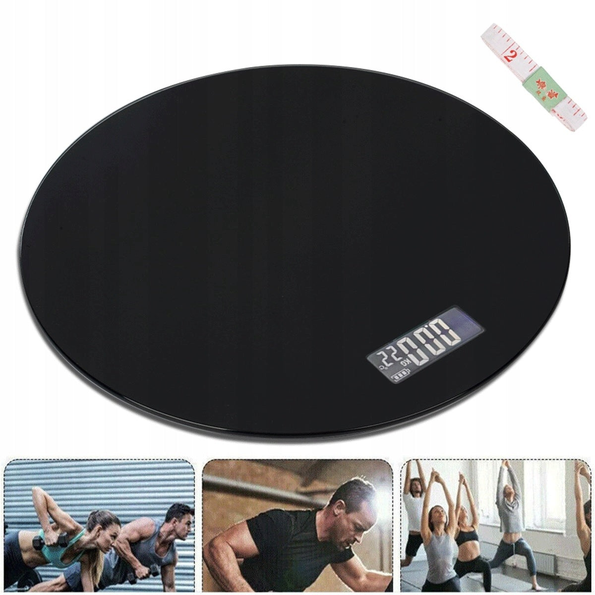 Electronic bathroom scale with LED and smart sensor up to 180 kg Packaging status original